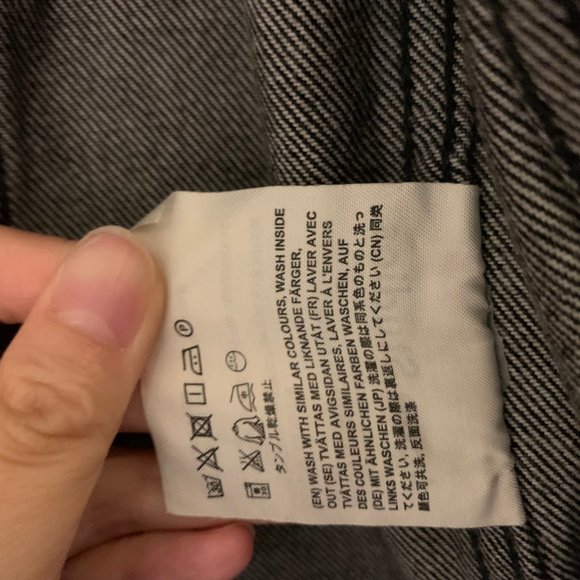 Acne Studios Washed Black Denim jacket size 44 Made in Italy - Picture 3 of 13